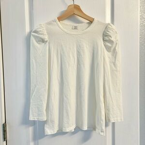 Aritzia Wilfred Puff Shoulder 3/4 Sleeves T-shirt NWOT